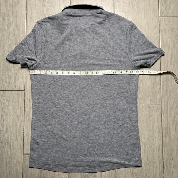 Lululemon Evolution Polo Heathered Black Size M - Picture 5 of 6